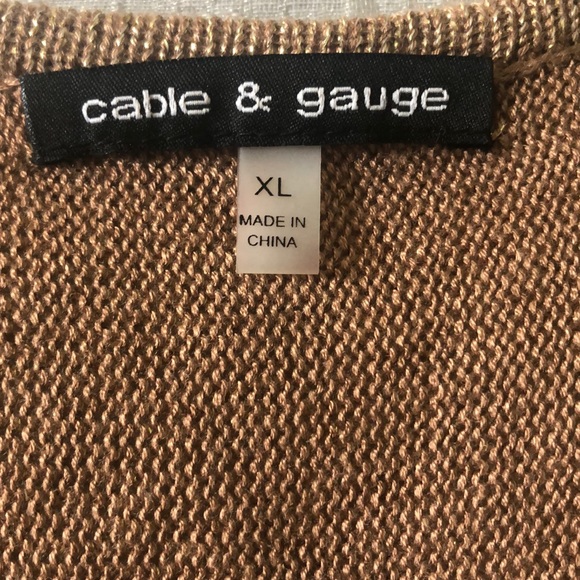 Shimmer sparkly tan top - Picture 3 of 4